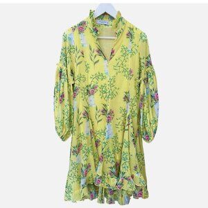 Floral Yellow Dress by Alepto